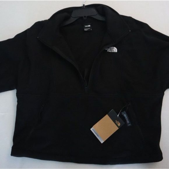 The North Face NF0A5J6HJK Women Sz L Black TKA Attitude 1/4 Zip Fleece Jacket $1 - Picture 3 of 10